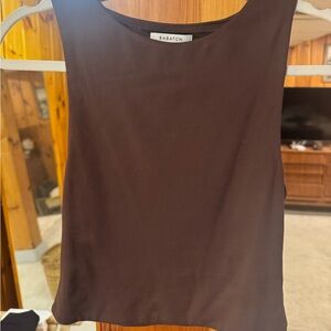 Babaton by Aritzia Chocolate Brown Tank Top